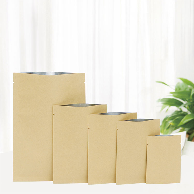 Tres Partes signantes Kraft Paper Bag